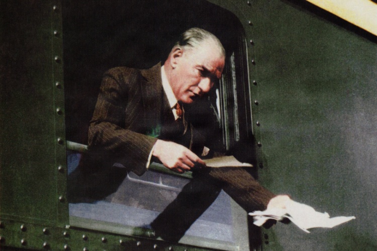 Ataturk is on the train